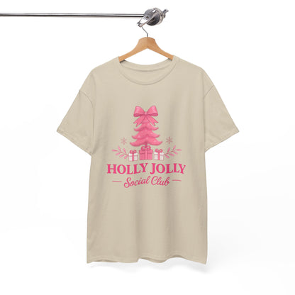 Holly Jolly Pink Tree Tee