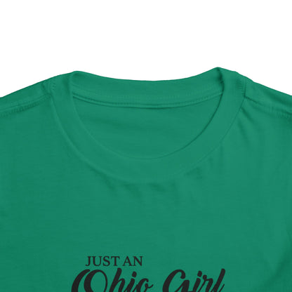 Toddler Tee Ohio Girl in North Carolina World Design Shirt