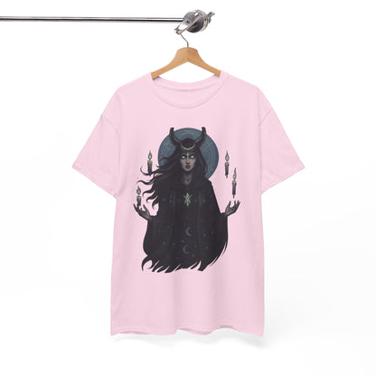 Moonlit Sorceress – Enchanted Candlelight Tee
