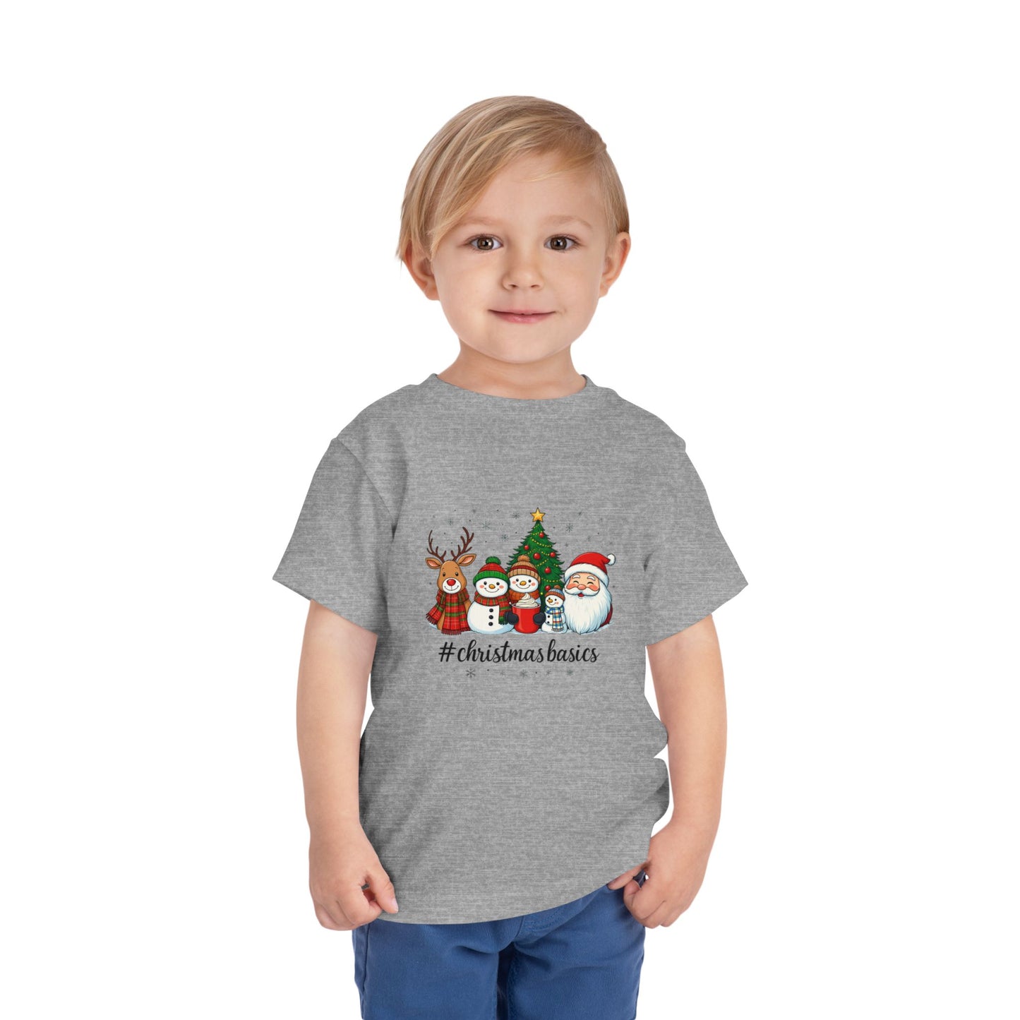 Christmas Basics Toddler Tee - Festive Holiday Fun