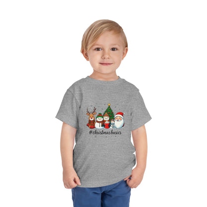 Christmas Basics Toddler Tee - Festive Holiday Fun