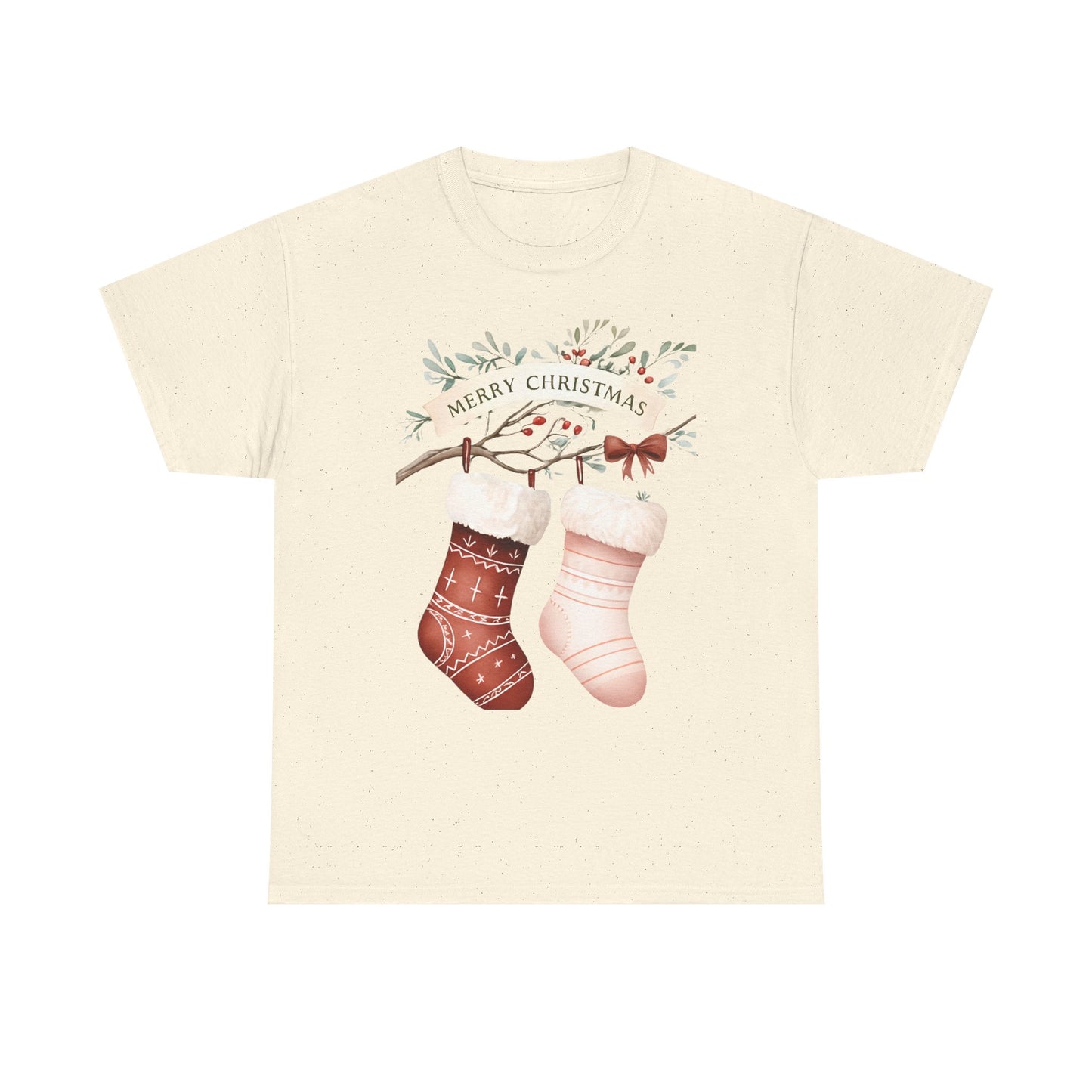 Watercolor Christmas Stocking Tee - Hope & Love