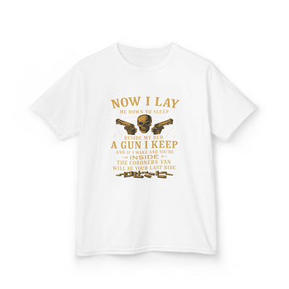 Now I Lay Me Down: Skull & Guns Kids Tee