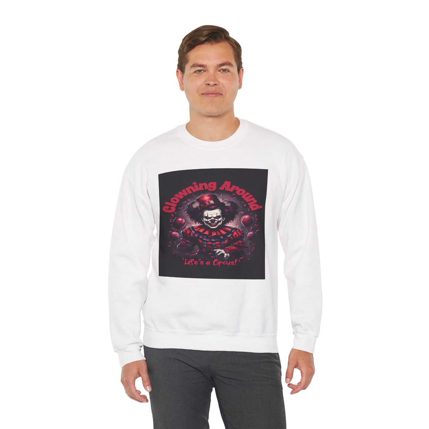 Creepy Clown Halloween Sweatshirt - Onna Thread's