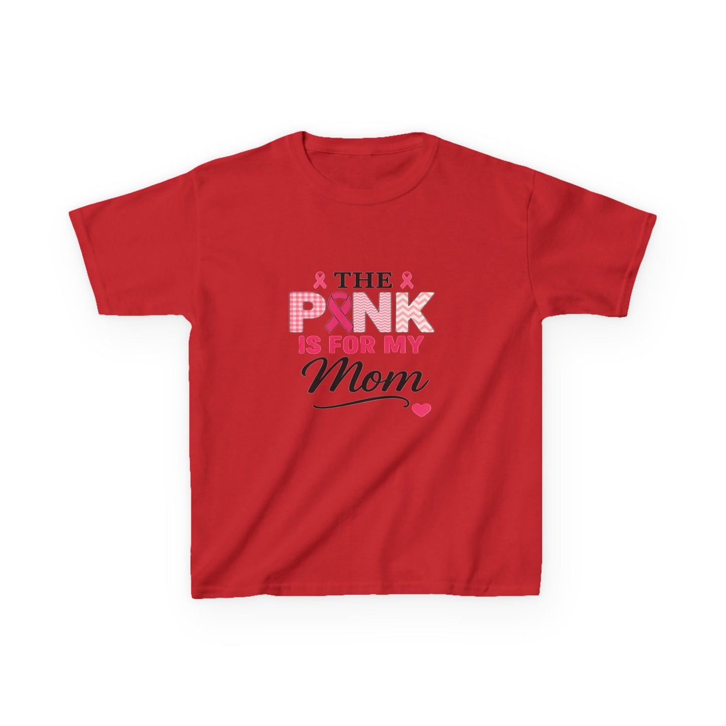 Pink for Mom Breast Cancer Awareness Dinosaur Tee