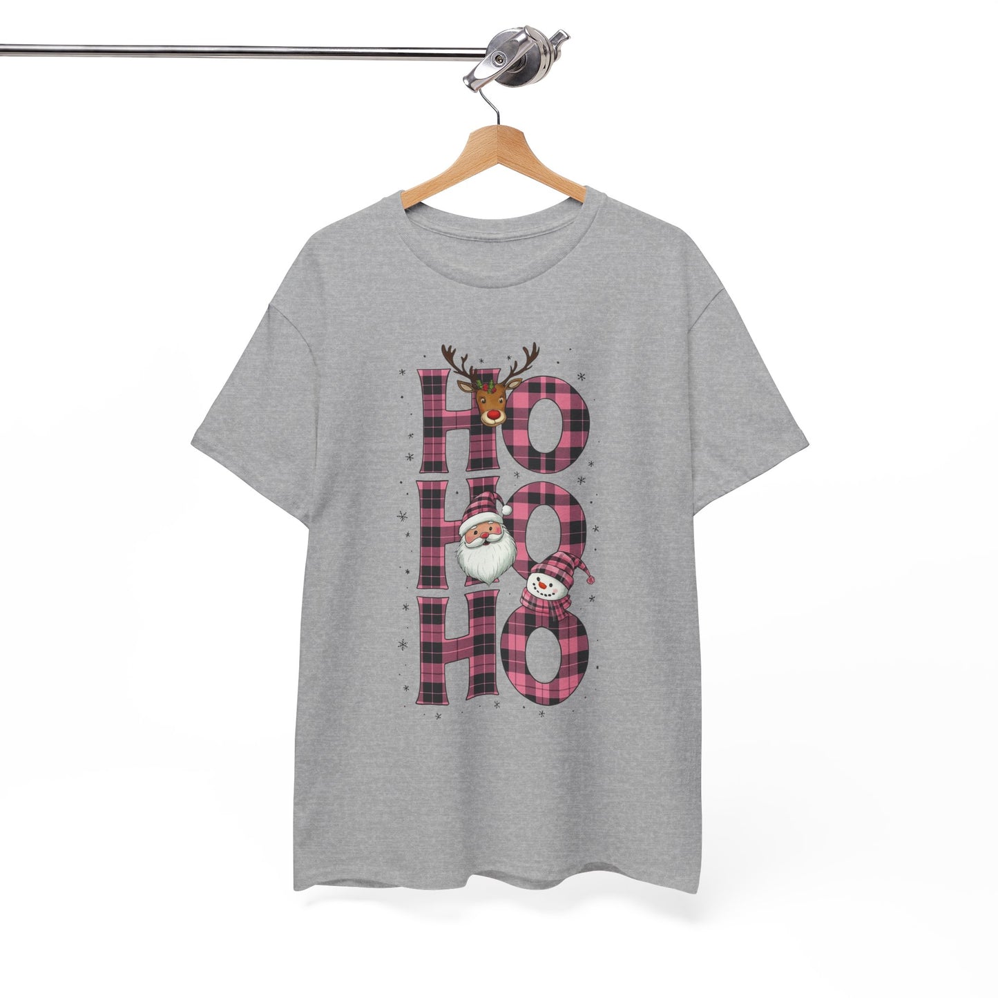 Ho Ho Ho Plaid Holiday Tee