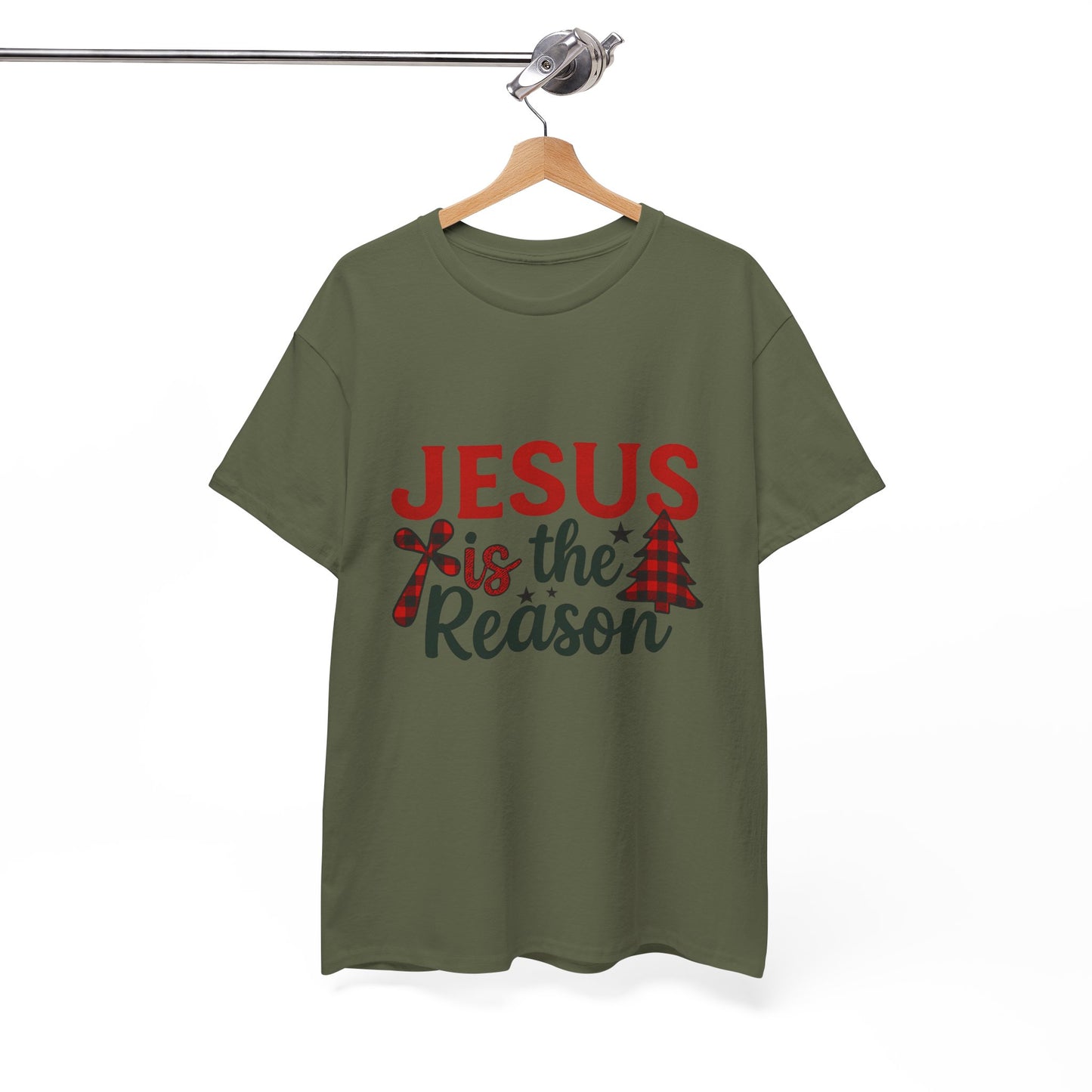 Jesus is the Reason Christmas Tee - Faith-Based Holiday Gift