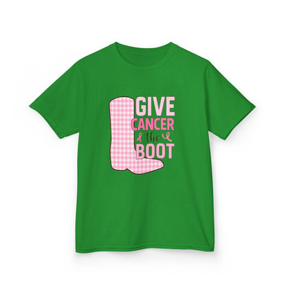 Give Cancer the Boot: Dinosaur Christmas Tee