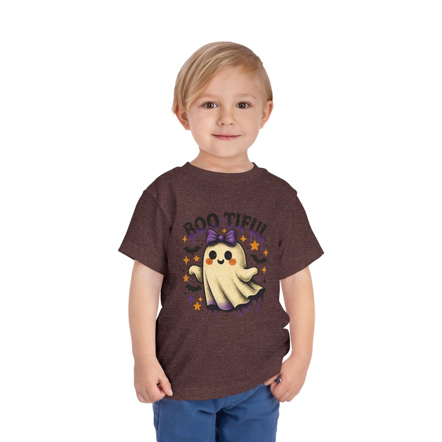 Boo-tiful Ghost Halloween Toddler Tee