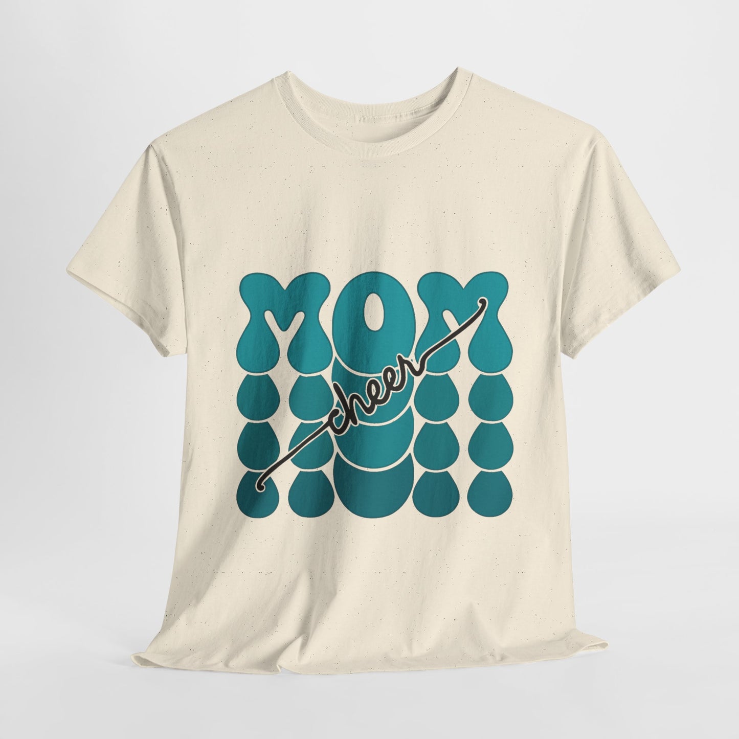 MOM Cheer – Turquoise Spirit Tee