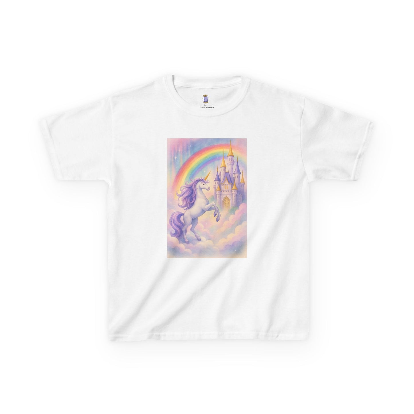 Whimsical Unicorn Kids Tee, Rainbow Fantasy Shirt, Playful Cotton Top, Birthday Gift, Magical Kids Apparel