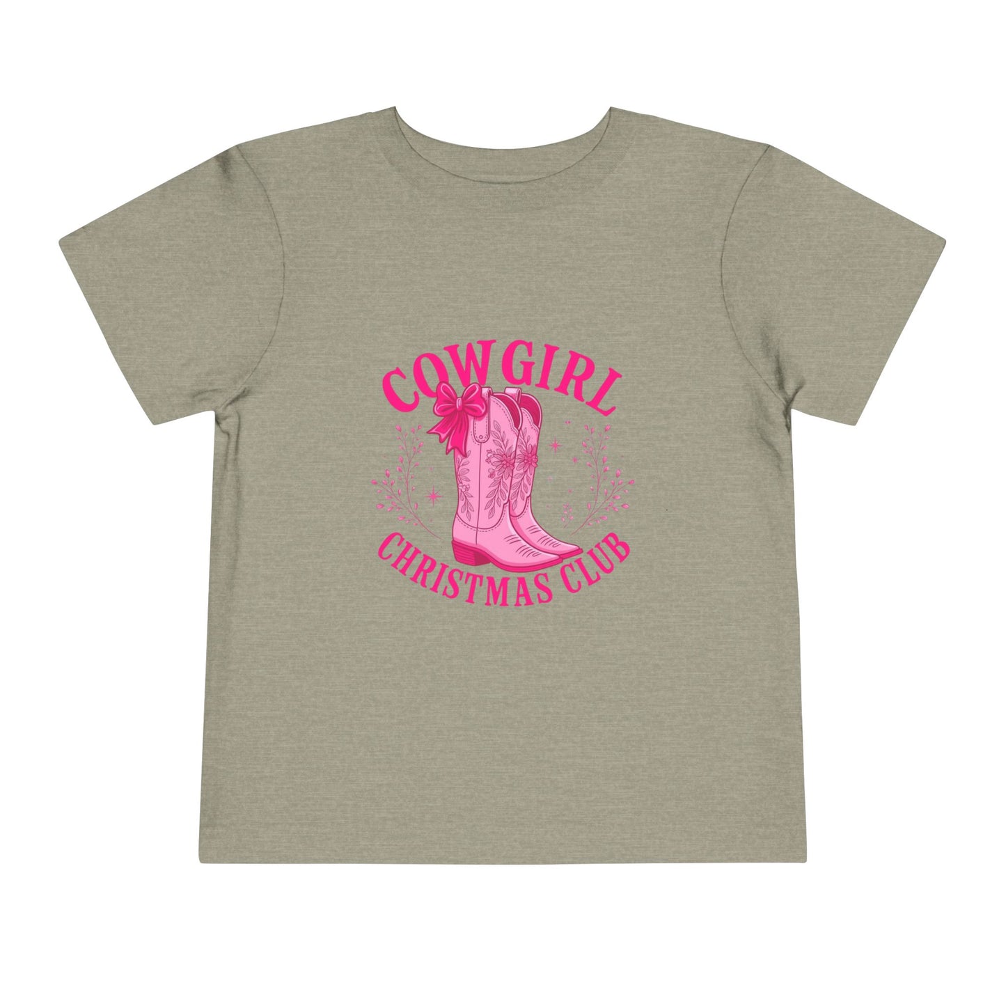 Cowgirl Christmas Club Tee - Pink Retro Holiday Shirt