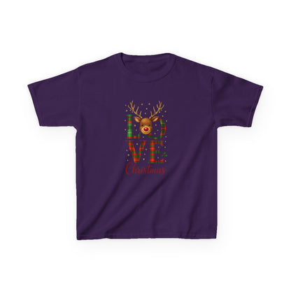 Love Christmas Dinosaur Kids Tee - Holiday Fun!
