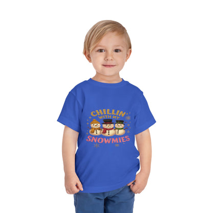 Chillin' with Snowmies Toddler Christmas Tee