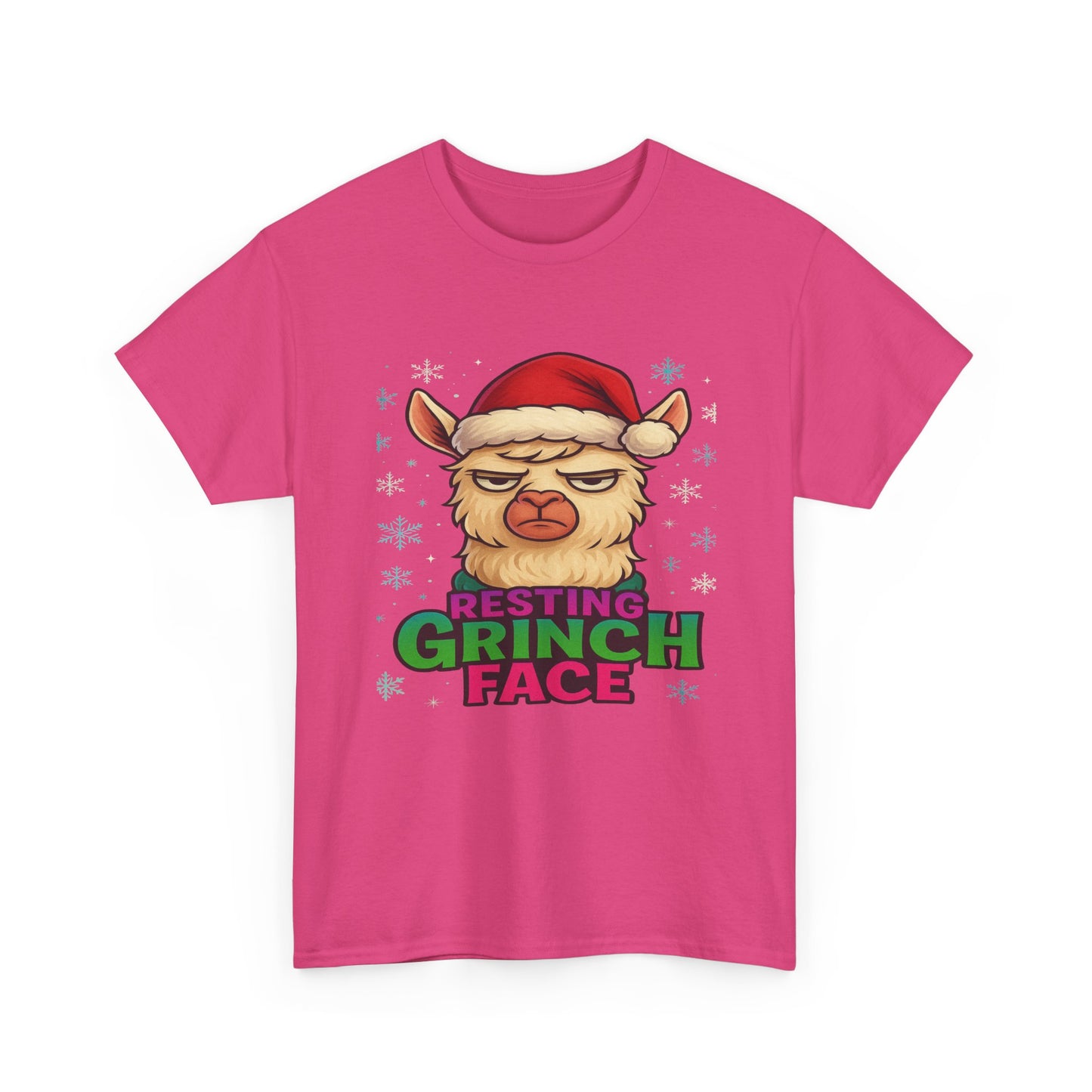 Grumpy Llama Face Christmas Tee