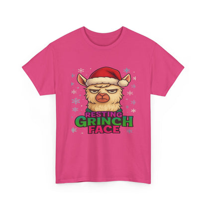 Grumpy Llama Face Christmas Tee