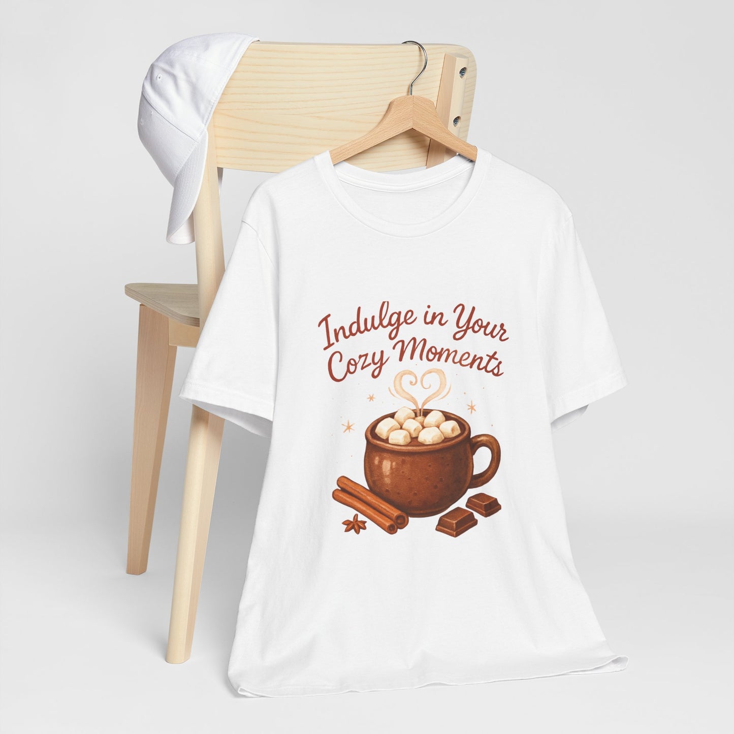 Cozy Moments Hot Cocoa Tee — "Indulge in Your Cozy Moments" Shirt