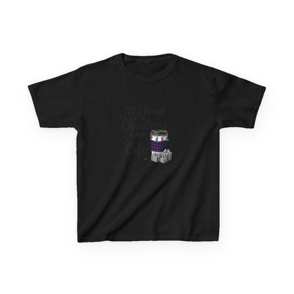 Christmas Coffee Dino Tee | Holiday Kids Shirt
