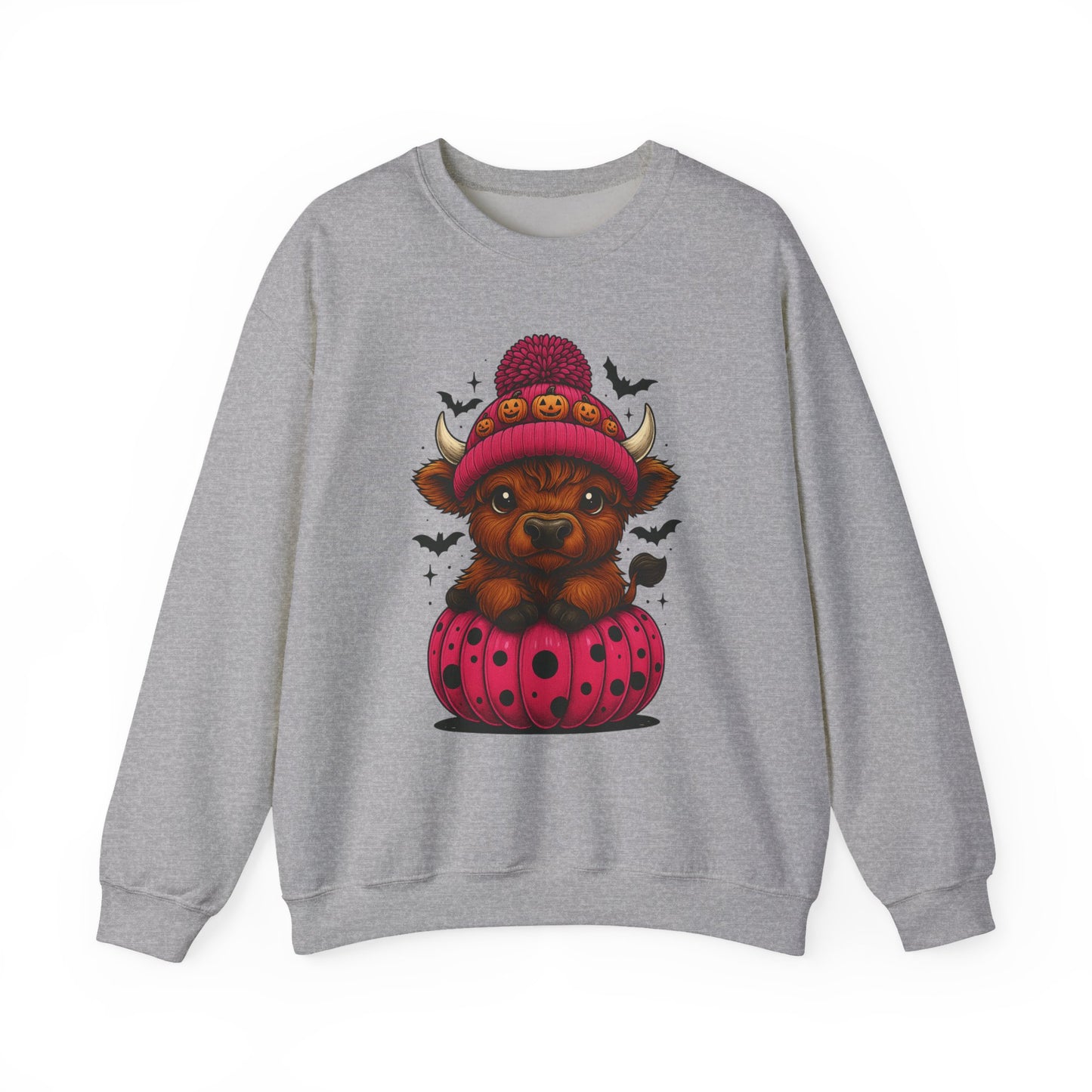 Highland Cow Halloween Sweatshirt - Cute Fall Vibes