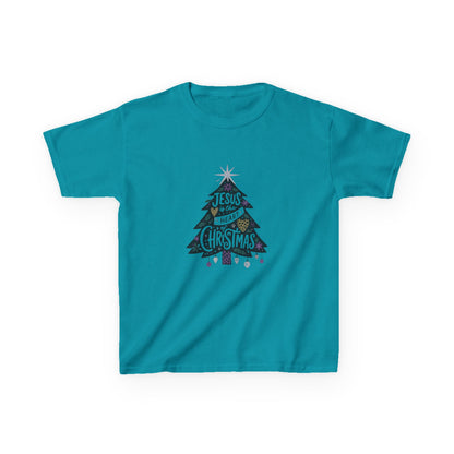 Jesus is the Heart of Christmas Tee - Dinosaur Kids Shirt