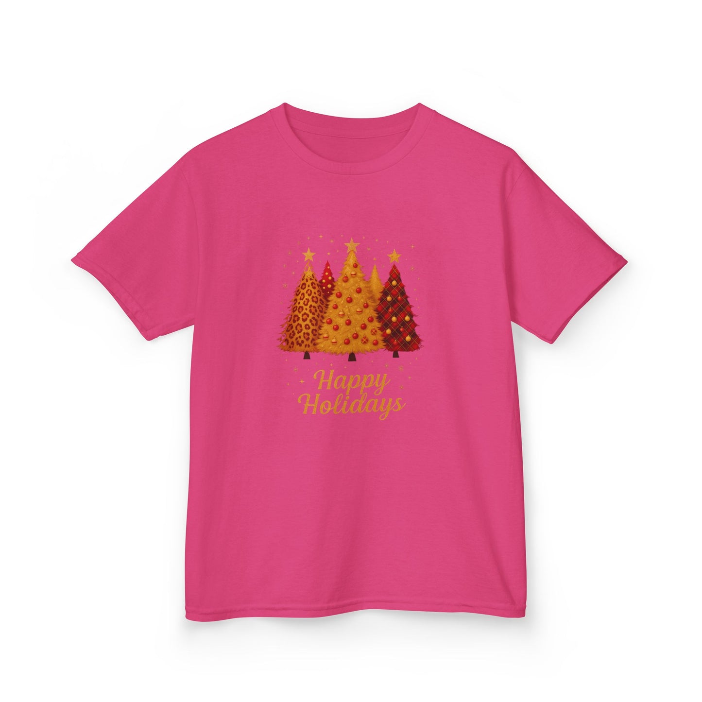 Dino Happy Holidays Tee - Festive Dinosaur Christmas Shirt