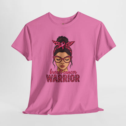 Breast Cancer Warrior Tee, Inspirational T-Shirt for Survivors, Supportive Gift for Cancer Awareness Events, Unisex Cotton Top, [...]