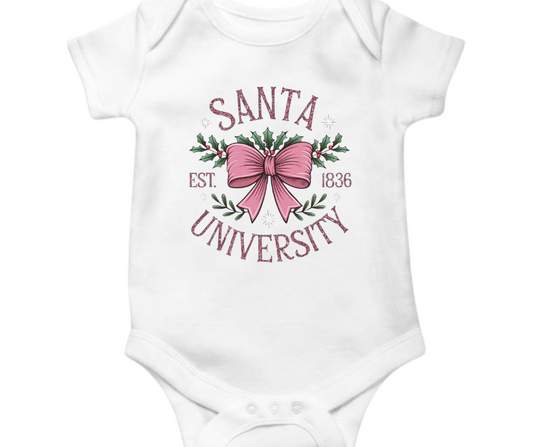 Santa University Christmas Onesie