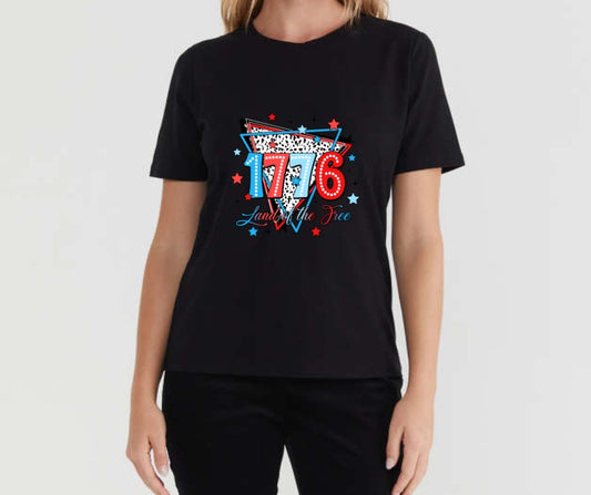 1776 Adult Black T-Shirt