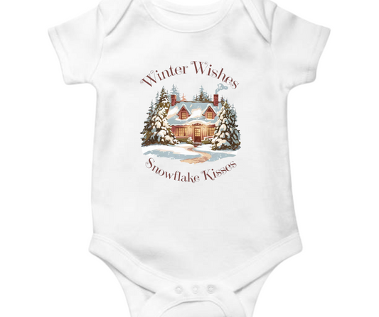 Winter Wishes Snowflake Kiss Onesie