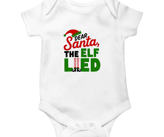 Santa The Elf Lied Christmas Onesie