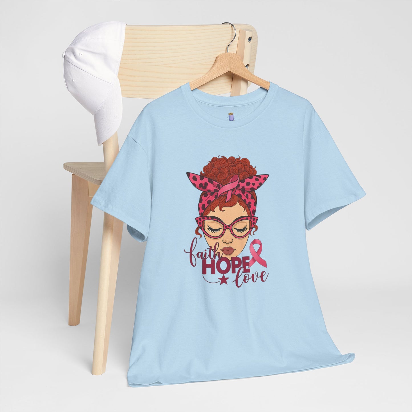 Empowering Cancer Awareness Tee, Hope Love Pink Ribbon Shirt, Inspirational Unisex Tee, Gifts for Breast Cancer Awareness, Supportive [...]