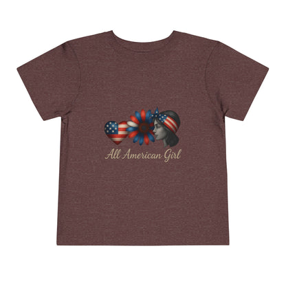All American Girl Heart & Flower Tee