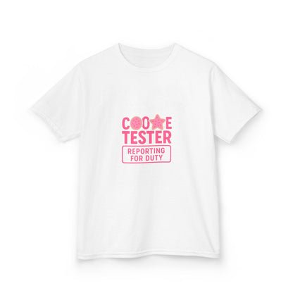 Cookie Tester Dino Christmas Tee - Kids Holiday Shirt