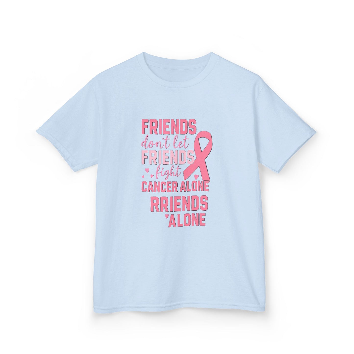 Friends Fight Cancer Alone Tee - Pink Ribbon Kids Shirt