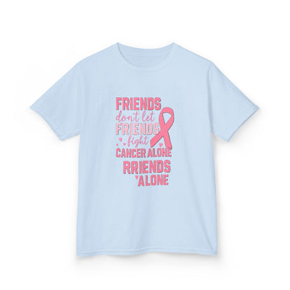 Friends Fight Cancer Alone Tee - Pink Ribbon Kids Shirt