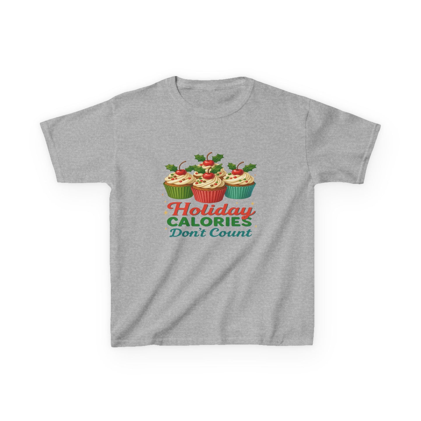Holiday Calories Don't Count Dino Cupcake Tee