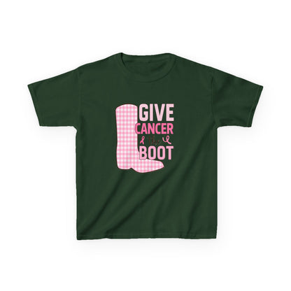 Give Cancer the Boot: Dinosaur Christmas Tee