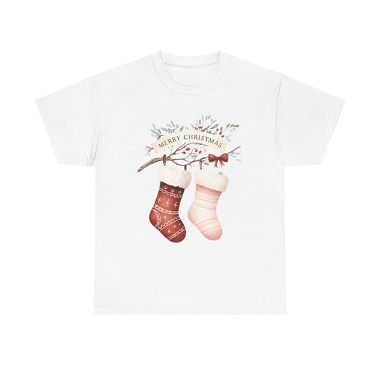 Merry Christmas Stocking Holiday Tee
