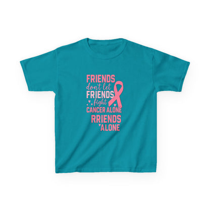 Friends Fight Cancer Alone Tee - Pink Ribbon Kids Shirt