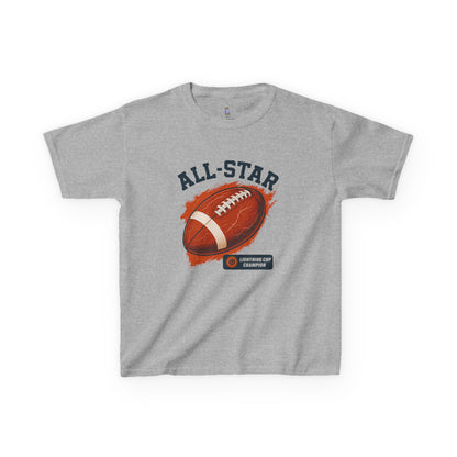 All-Star Kids Football Tee, Sports Apparel, Boys Football Shirt, Kids Casual Wear, Back To School Shirt, Birthday Gift