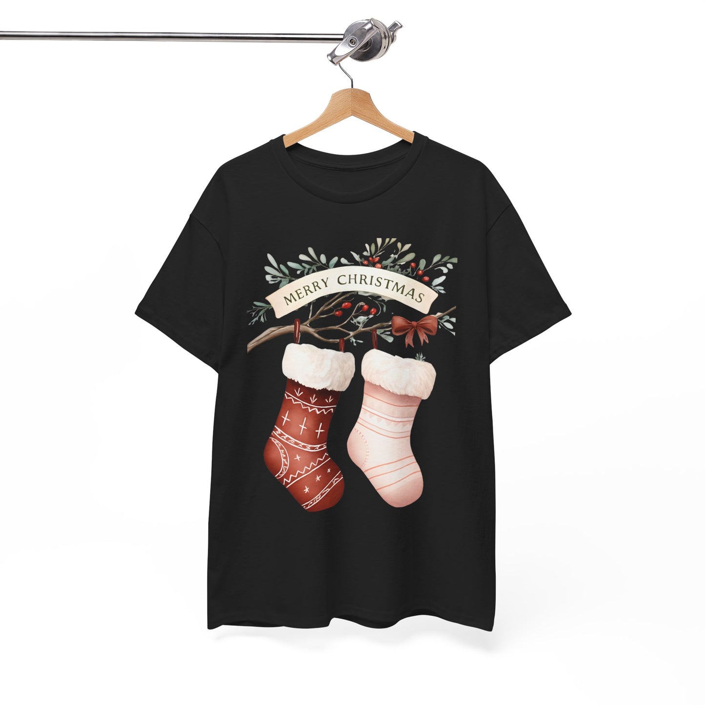 Watercolor Christmas Stocking Tee - Hope & Love
