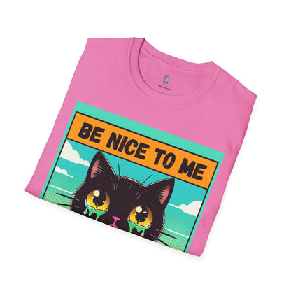 Playful Cat Graphic Tee, Unisex T-Shirt, Gift for Cat Lovers, Cute Animal Apparel, Funny Pet Quote Shirt