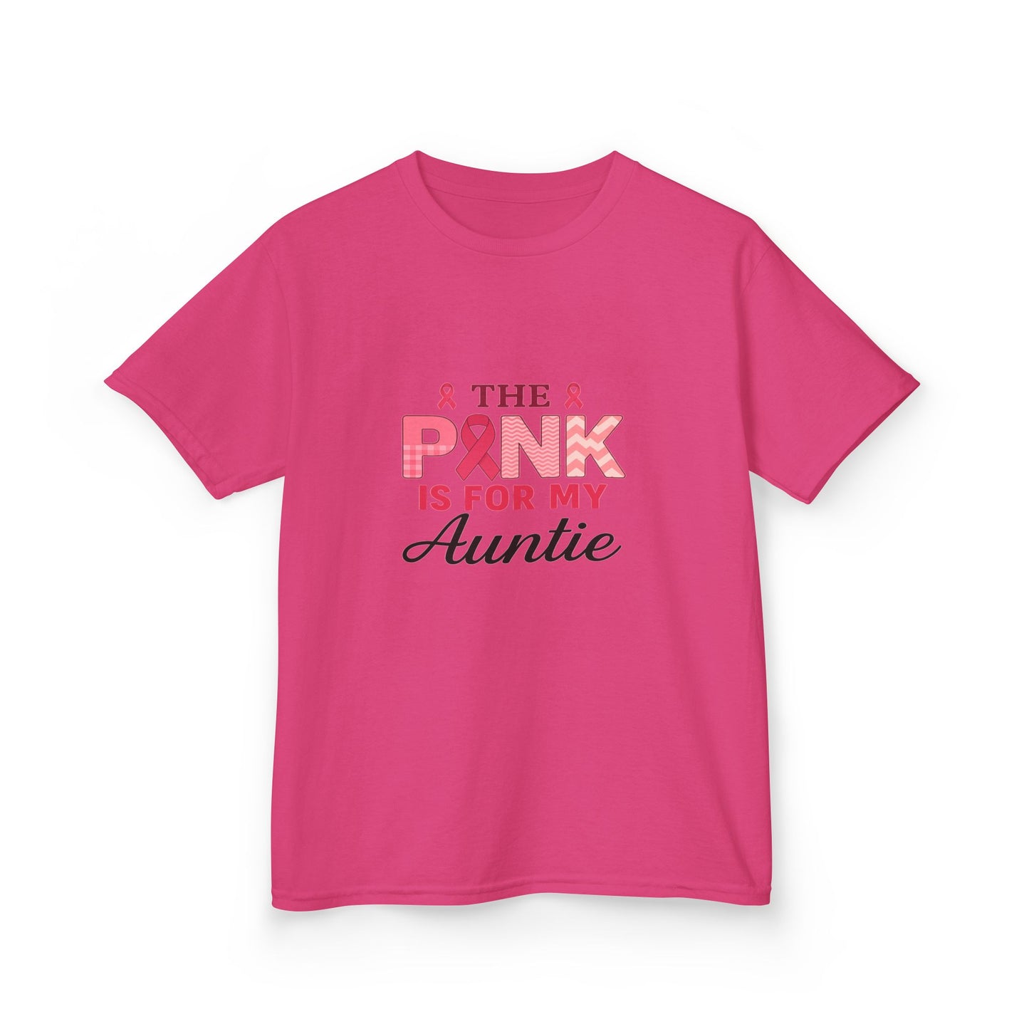Pink Ribbon Auntie Dinosaur Christmas Tee