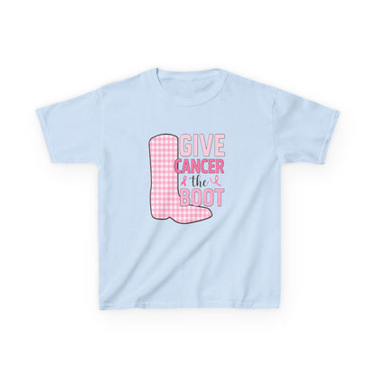Give Cancer the Boot: Dinosaur Christmas Tee
