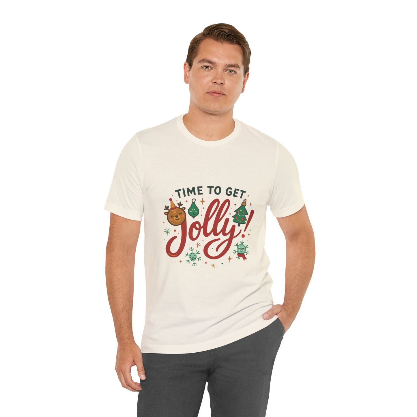 Time to Get Jolly! Christmas Tee — Festive Holiday Graphic T-Shirt