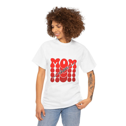Retro Mom Cheer Tee – Bold Support & Spirit Shirt