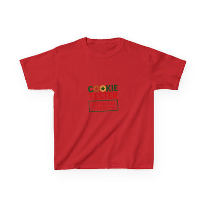 Cookie Tester Dino Tee - Reporting for Duty! Kids Christmas