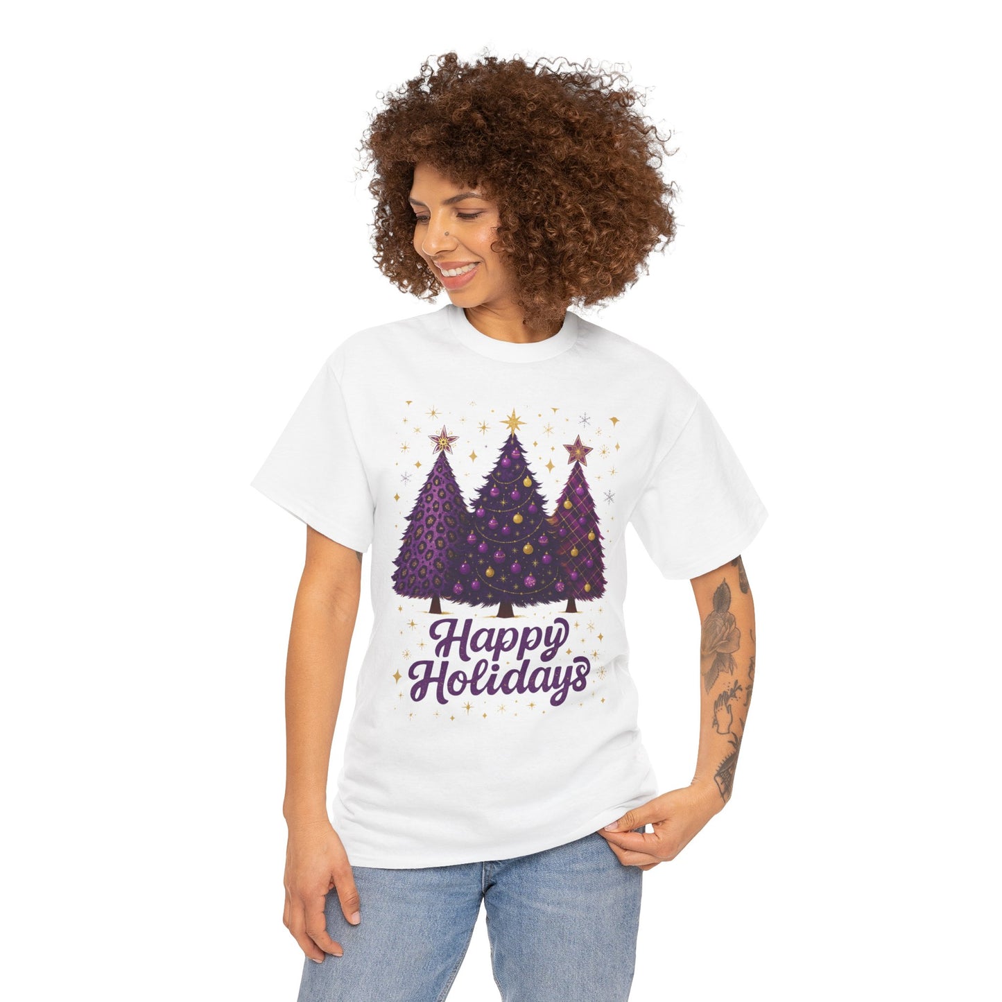 Christmas Tree Unisex Tee - Happy Holidays Design
