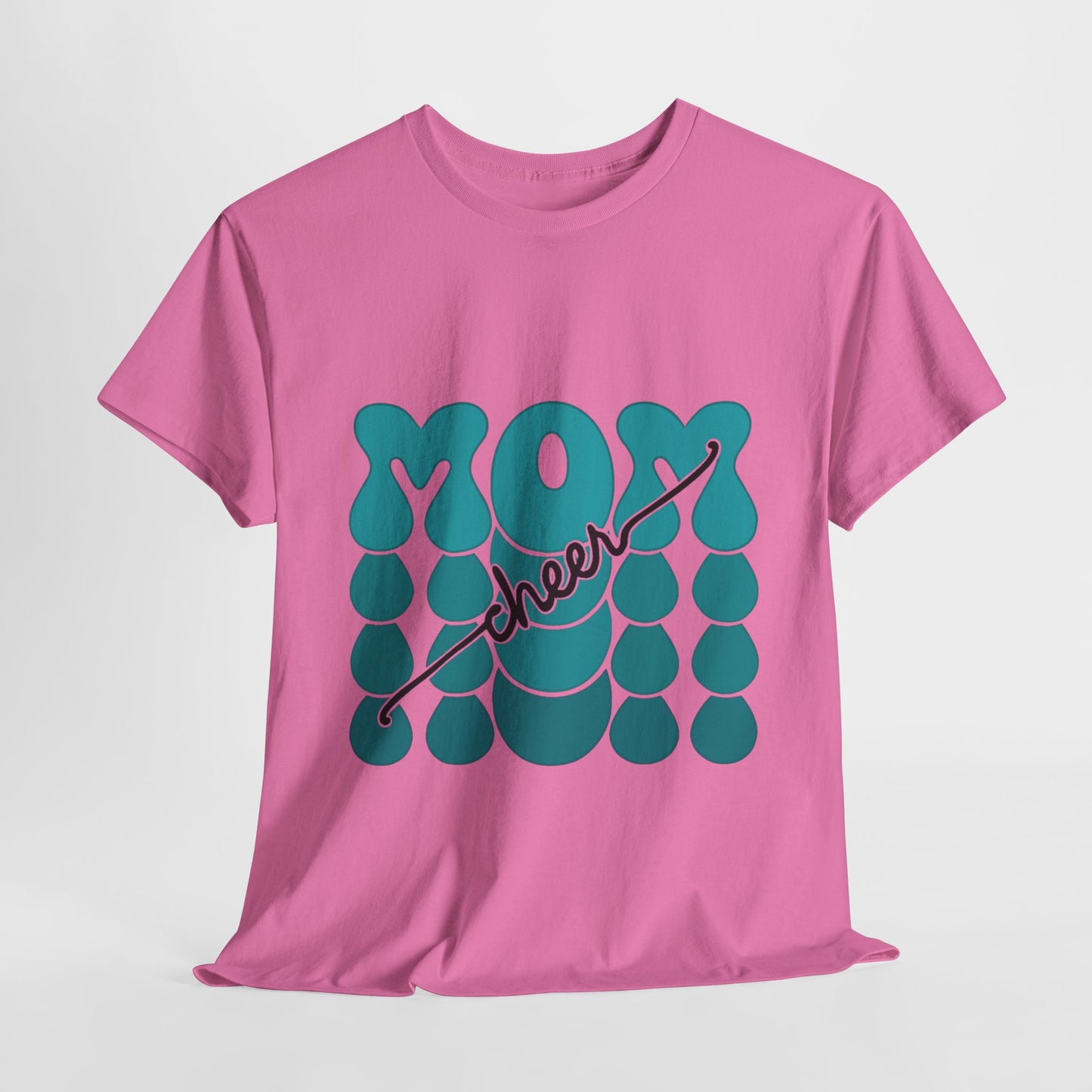 MOM Cheer – Turquoise Spirit Tee
