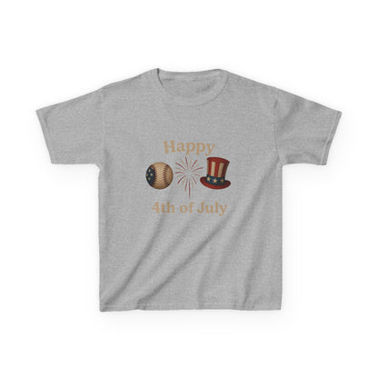 Happy 4th of July Dino Tee - Kids Patriotic Shirt